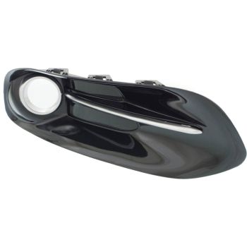 DODGE DART FOG LAMP COVER RIGHT (Passenger Side) BLACK W/CHR MOLDING (W/FOG) OEM#68163974AB 2013-2016 PL# CH1039140