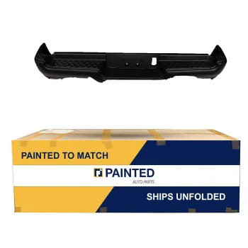 2019-2024 DODGE RRear Step Bumper Assembly Black With Parking Sensor Without Advanced Parking Single Exhaust REBEL OEM# 68404445AB-PFM PL# CH1103134
