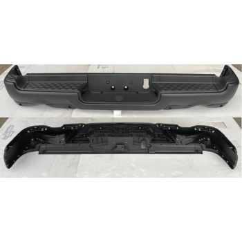 DODGE TRUCKS & VANS DODGE/PU (R1500) REAR STEP BMP ASSY TXT-BLACK (W/6 SENSOR)(W/ADVANCE PARK ASSIST)(DUAL EXHAUST)(REBEL OEM#68404446AB-PFM 2019-2022 PL# CH1103144