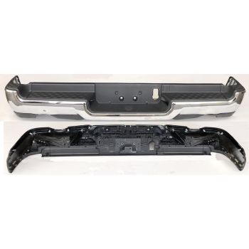 DODGE TRUCKS & VANS DODGE/PU  (R1500) REAR STEP BMP ASSY CHROME (WO/PK SENSOR)(DUAL EXHAUST) OEM#68404443AB-PFM 2019-2022 PL# CH1103145