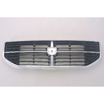 DODGE CALIBER GRILLE CHROME/BLACK (07 DESIGN / FIT 07-12) OEM#68043938AA 2007-2012 PL# CH1200299