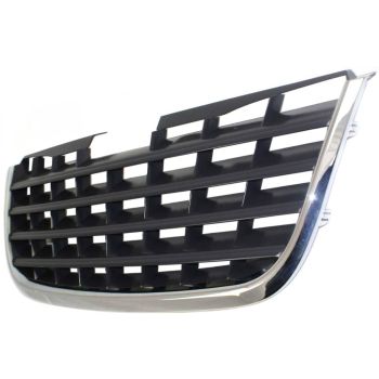 CHRYSLER TOWN & COUNTRY GRILLE CHROME/BLACK (BLACK CENTER)**CAPA** OEM#5113127AA 2008-2010 PL# CH1200322C