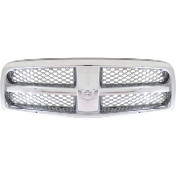 DODGE TRUCKS & VANS DODGE/PU R1500 GRILLE ASSY CHROME/CHROME MESH OEM#55372059AB 2009-2012 PL# CH1200326
