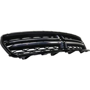 DODGE CHARGER  GRILLE GLOSS-BLACK W/SATIN NICKEL CHROME (WO/HOOD SCOOP)**CAPA** OEM# 5PP34SZ7AB 2015-2023 PL# CH1200391C