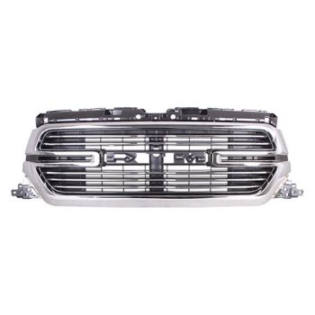 DODGE TRUCKS & VANS DODGE/PU (R1500) GRILLE CHROME BAR W/CHROME SURROUND (W/CAMERA)(LARAMIE) OEM#68404931AE 2019-2022 PL# CH1200418