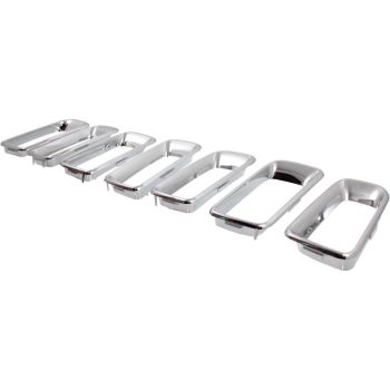 JEEP COMPASS GRILLE MOLDING CHROME (7 PC SET)**CAPA** OEM#68109865AA 2011-2017 PL# CH1210111C