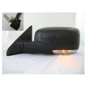 DODGE TRUCKS & VANS DODGE/PU (R1500) DOOR MIRROR LEFT (Driver Side) PWR/HTD/SIGNAL/PUDDLE (SINGLE GLASS)(PTM) OEM#1FX371XRAD (P) 2009-2012 PL# CH1320293