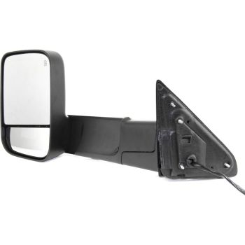 DODGE TRUCKS & VANS DODGE/PU (R1500) DOOR MIRROR LEFT (Driver Side) PWR/HTD/SIGNAL/PUDDLE (DUAL GLASS)(TEXT BLACK)(W/TOW PKG) OEM#55372071AM 2010-2011 PL# CH1320315