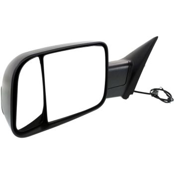 DODGE TRUCKS & VANS DODGE/PU (R2500/3500) DOOR MIRROR LEFT (Driver Side) MANUAL (DUAL GLASS)(TXT-BLK) (W/TOW) OEM#68142671AH 2013-2018 PL# CH1320349