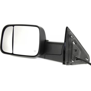 DODGE TRUCKS & VANS DODGE/PU (R2500/3500) DOOR MIRROR LEFT (Driver Side) PWR/HTD/SIGNAL/PUDDLE (DUAL GLASS)(TEXT BLK)(W/TOW)(W/TEMP SENSR) OEM#68285865AD 2013-2018 PL# CH1320350