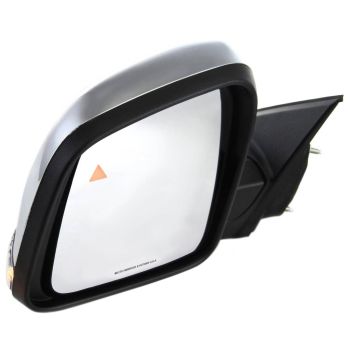 JEEP GRAND CHEROKEE DOOR MIRROR LEFT (Driver Side) PWR/HTD/SIGNAL/MEMORY/BLIND DETECT/M-FOLD (CHROME CVR)(WO/AUTO DIM) OEM#68236931AF 2011-2021 PL# CH1320359