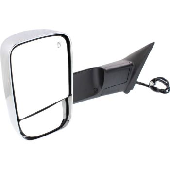DODGE TRUCKS & VANS DODGE/PU (R2500/3500) DOOR MIRROR LEFT (Driver Side) PWR/HTD/SIGNAL/PUDDLE/MEMORY/PWR-FOLD(CHROME)(TOW TYPE) OEM#68416903AC 2015-2018 PL# CH1320398