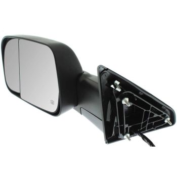 DODGE TRUCKS & VANS DODGE/PU  (R2500/3500) DOOR MIRROR LEFT (Driver Side) PWR/HTD/SIGNAL/PUDDLE/PWR-FOLD (WO/MEMORY)(BLACK)(TOW TYPE) OEM#68412883AC 2015-2018 PL# CH1320401