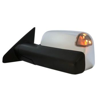 DODGE TRUCKS & VANS DODGE/PU (R1500) DOOR MIRROR LEFT (Driver Side) PWR/HTD/SIGNAL/PUDDLE/MEMORY (WO/BSD)(CHROME)(W/TOW PKG) OEM#68276477AE 2019-2022 PL# CH1320460