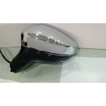 CHRYSLER PACIFICA HYBRID DOOR MIRROR LEFT (Driver Side) (Driver Side) PWR/HTD/SIGNAL/M-FOLD (WO/SVC)(CODE GUU/XR)(BLACK BASE)(CHROME) OEM#5SQ371XRAE 2017-2019 PL# CH1320468