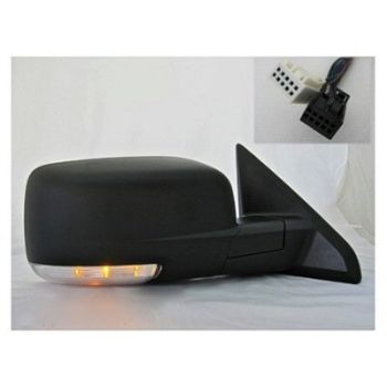DODGE TRUCKS & VANS DODGE/PU (R2500/3500) DOOR MIRROR RIGHT (Passenger Side) PWR/HTD/SIGNAL/PUDDLE (SINGLE GLASS)(TEXT BLACK) OEM#68026558AD 2010-2012 PL# CH1321304