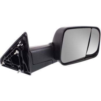 DODGE TRUCKS & VANS DODGE/PU (R1500) DOOR MIRROR RIGHT (Passenger Side) MANUAL (DUAL GLASS)(TXT-BLK)(W/TOW) OEM#68412768AB 2013-2022 PL# CH1321349