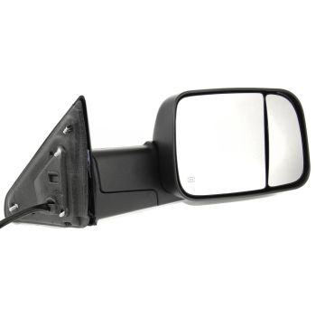DODGE TRUCKS & VANS DODGE/PU (R2500/3500) DOOR MIRROR RIGHT (Passenger Side) PWR/HTD/SIGNAL/PUDDLE (DUAL GLASS)(TEXT BLK)(W/TOW) OEM#68285864AB 2013-2018 PL# CH1321350