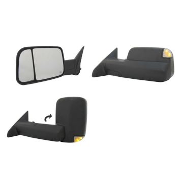DODGE TRUCKS & VANS DODGE/PU (R2500/3500) DOOR MIRROR RIGHT (Passenger Side) PWR/HTD/SIGNAL/PUDDL/MEMORY (WO/TOW)(WO/DIMMING)(CHROME) OEM#68096198AH-PFM 2013 PL# CH1321356