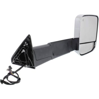 DODGE TRUCKS & VANS DODGE/PU (R2500/3500) DOOR MIRROR RIGHT (Passenger Side) PWR/HTD/SIGNAL/PUDDLE/MEMORY/PWR-FOLD(CHROME)(TOW TYPE) OEM#68416902AC 2015-2018 PL# CH1321398