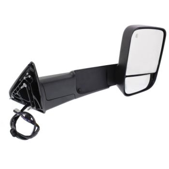 DODGE TRUCKS & VANS DODGE/PU  (R2500/3500) DOOR MIRROR RIGHT (Passenger Side) PWR/HTD/SIGNAL/PUDDLE/MEMORY/PWR-FOLD(BLACK)(TOW TYPE) OEM#68412884AC 2015-2018 PL# CH1321402