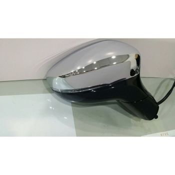 CHRYSLER PACIFICA DOOR MIRROR RIGHT (Passenger Side) PWR/HTD/SIGNAL/M-FOLD (W/BSD)(WO/SVC)(CODE GUU/XR)(BLACK BASE)(CHROME) OEM#5RM181XRAD 2017-2019 PL# CH1321467