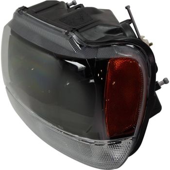 JEEP GRAND CHEROKEE HEAD LAMP ASSEMBLY LEFT (Driver Side) (LAREDO/SPORT)(AMBER PARK LEN/BLK BEZEL) OEM#5103401AA 1999-2004 PL# CH2502121