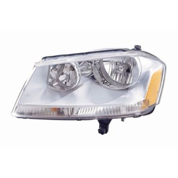 DODGE AVENGER HEAD LAMP ASSEMBLY LEFT (Driver Side) (CHROME HSG)**CAPA** OEM# 5116343AD 2008-2014 PL# CH2502182C