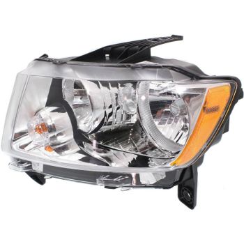 JEEP GRAND CHEROKEE HEAD LAMP ASSEMBLY LEFT (Driver Side) (HALOGEN)(EXC SRT-8)**CAPA** OEM#55079379AF 2011-2013 PL# CH2502224C
