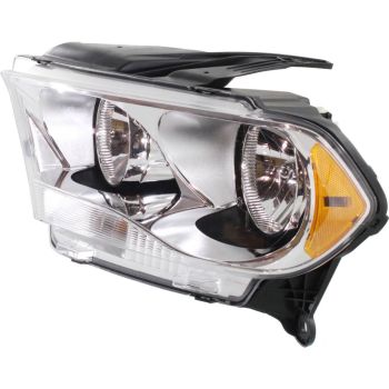 DODGE TRUCKS & VANS DURANGO HEAD LAMP ASSEMBLY LEFT (Driver Side) (HALOGEN)(CHR BEZEL)**CAPA** OEM#55079367AC 2011-2013 PL# CH2502228C