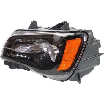 CHRYSLER 300 HEAD LAMP ASSEMBLY LEFT (Driver Side) (HALOGEN)(BLK BEZEL)**CAPA** OEM#68085417AF 2012-2014 PL# CH2502235C