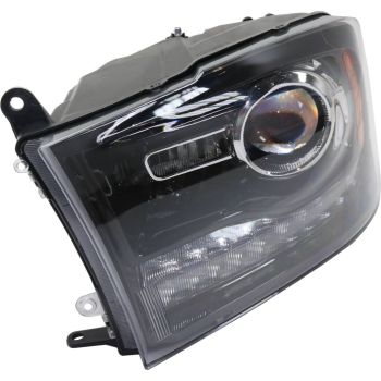 DODGE TRUCKS & VANS DODGE/PU (R1500) HEAD LAMP LEFT (Driver Side) (W/PROJECTOR)(BLK BEZEL)**CAPA** OEM#68093221AD 2013-2014 PL# CH2502245C