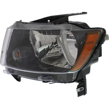 JEEP COMPASS HEAD LAMP ASSEMBLY LEFT (Driver Side) (WO/PROJECTOR)(BLK BEZEL) **CAPA** OEM#68171215AB 2013-2017 PL# CH2502246C
