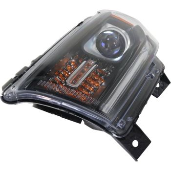 DODGE TRUCKS & VANS DURANGO HEAD LAMP ASSEMBLY LEFT (Driver Side) (HALOGEN)(WO/LED DRL)(BLK BEZEL)**CAPA** OEM#68184827AF 2014-2015 PL# CH2502255C