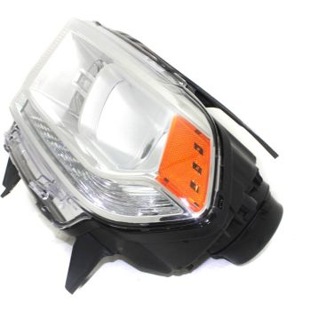 DODGE TRUCKS & VANS DURANGO HEAD LAMP ASSY LEFT (Driver Side) (HALOGEN)(W/ LED DRL)(CHROME BEZEL)**CAPA** OEM#68184823AL 2014-2015 PL# CH2502257C