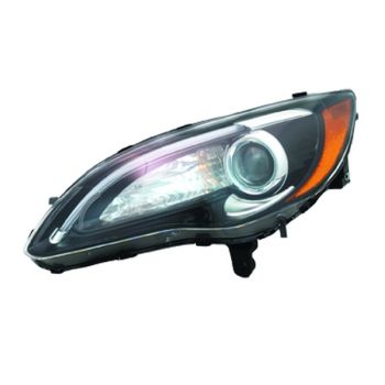 CHRYSLER 200 SEDAN HEAD LAMP ASSEMBLY LEFT (Driver Side) (S MDL) (BLACK BEZEL W/CHR INSERT) **CAPA** OEM#68088067AE- 2011-2012 PL# CH2502274C