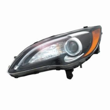 CHRYSLER 200 SEDAN HEAD LAMP ASSY LEFT (Driver Side) (S MDL)(BLACK BEZEL W/CHROME INSERT)**NSF** OEM#68088067AE 2011-2012 PL# CH2502274N