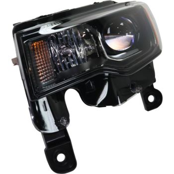 JEEP GRAND CHEROKEE HEAD LAMP ASSEMBLY LEFT (Driver Side) (HALOGEN)(BLK)**CAPA** OEM#68266647AD 2017-2021 PL# CH2502309C