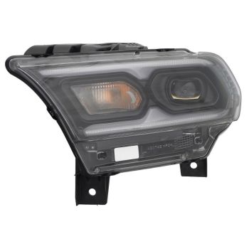 DODGE TRUCKS & VANS DURANGO HEAD LAMP ASSY LEFT (Driver Side) (Driver Side) (W/BULB TURN SIGNAL)(BLACK)**CAPA** OEM#68433779AF 2021-2025 PL# CH2502344C