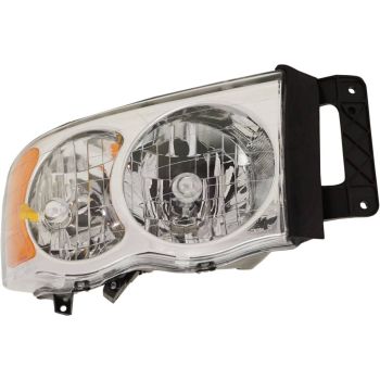 DODGE TRUCKS & VANS DODGE/PU (R2500/3500)(R1500 Mega Cab 06-08) HEAD LAMP ASSEMBLY RIGHT (Passenger Side) OEM#55077120AG 2005 PL# CH2503161