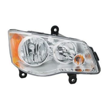 CHRYSLER TOWN & COUNTRY HEAD LAMP ASSEMBLY RIGHT (Passenger Side) (HALOGEN)(CHR BEZEL) LME OEM#5113336AH (P) 2008-2016 PL# CH2503192