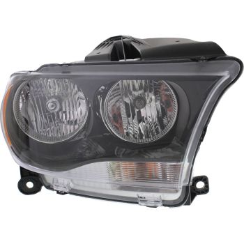 DODGE TRUCKS & VANS DURANGO HEAD LAMP ASSEMBLY RIGHT (Passenger Side) (HALOGEN)(BLK BEZEL) **CAPA** OEM#68084076AB 2011-2013 PL# CH2503229C
