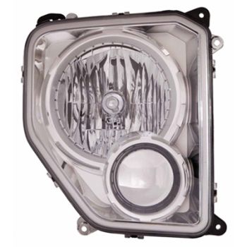 JEEP LIBERTY HEAD/LAMP ASSEMBLY RIGHT (Passenger Side) (W/O FOG LAMP)(CHR BEZEL)(ROUND BULB SHIELD)**CAPA** OEM#57010170AE-PFM (P) 2008-2012 PL# CH2503234C