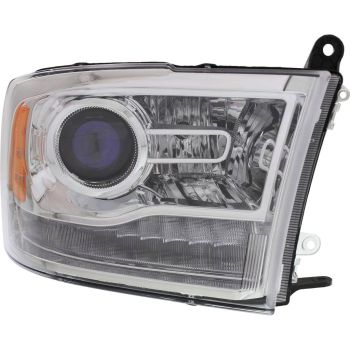DODGE TRUCKS & VANS DODGE/PU  (R2500/3500) HEAD LAMP RIGHT (Passenger Side) (W/PROJECTOR)(CHROME BEZEL) OEM#68093216AD 2013-2015 PL# CH2503244