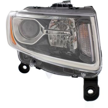 JEEP GRAND CHEROKEE HEAD LAMP ASSEMBLY RIGHT (Passenger Side) (HALOGEN)(CHR)**CAPA** OEM#68110996AF 2014-2016 PL# CH2503247C