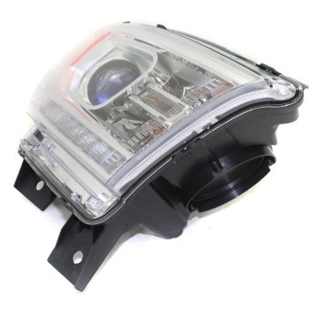 DODGE TRUCKS & VANS DURANGO HEAD LAMP ASSEMBLY RIGHT (Passenger Side) (HALOGEN)(W/ LED DRL)(CHR BEZEL) OEM#68184822AH 2014-2015 PL# CH2503257