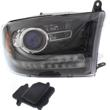 DODGE TRUCKS & VANS DODGE/PU (R2500/3500) HEAD LAMP RIGHT (Passenger Side) (W/PROJECTOR)(BLK BEZEL)**CAPA** OEM#68324932AD 2016-2018 PL# CH2503289C