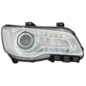 CHRYSLER 300 HEAD LAMP ASSY RIGHT (Passenger Side) (HALOGEN)(W/PROJECTOR)(CHROME BEZEL) OEM#68402946AA 2018-2023 PL# CH2503322