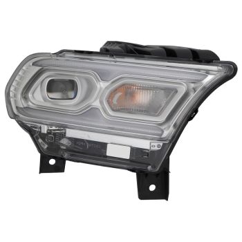 DODGE TRUCKS & VANS DURANGO HEAD LAMP ASSY RIGHT (Passenger Side) (W/BULB TURN SIGNAL)(CHROME) **CAPA** OEM#68433776AF 2021-2025 PL# CH2503343C