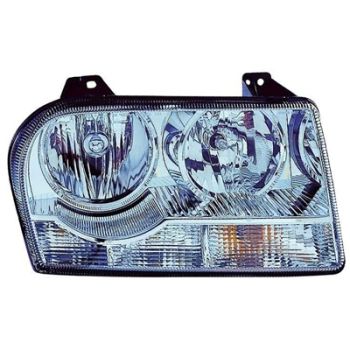 CHRYSLER 300 HEAD LAMP ASSY LEFT (Driver Side) 2.7/3.5L (HALOGEN)(WO/PROJECTOR)**CAPA** OEM#4805757AH 2005-2007 PL# CH2518111C